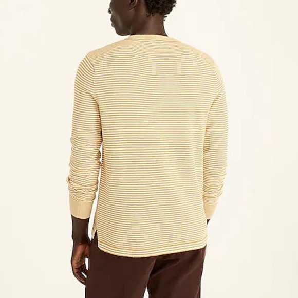 J. Crew Cotton split-hem sweater in stripe XL - Picture 4 of 9